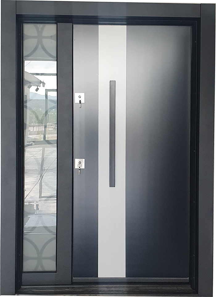 Kompozit yüzey yavru kanatlı bina çelik kapısı