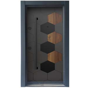 Laminoks Laminoks yüzeyli daire çelik kapısı