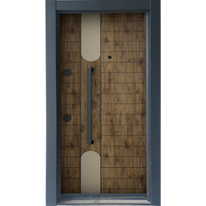 Laminoks Laminoks yüzeyli daire çelik kapısı