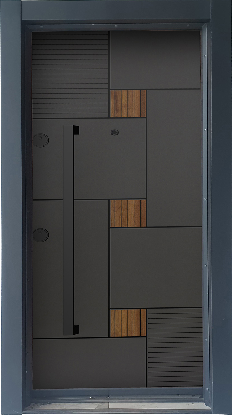 Laminoks yüzeyli daire çelik kapısı