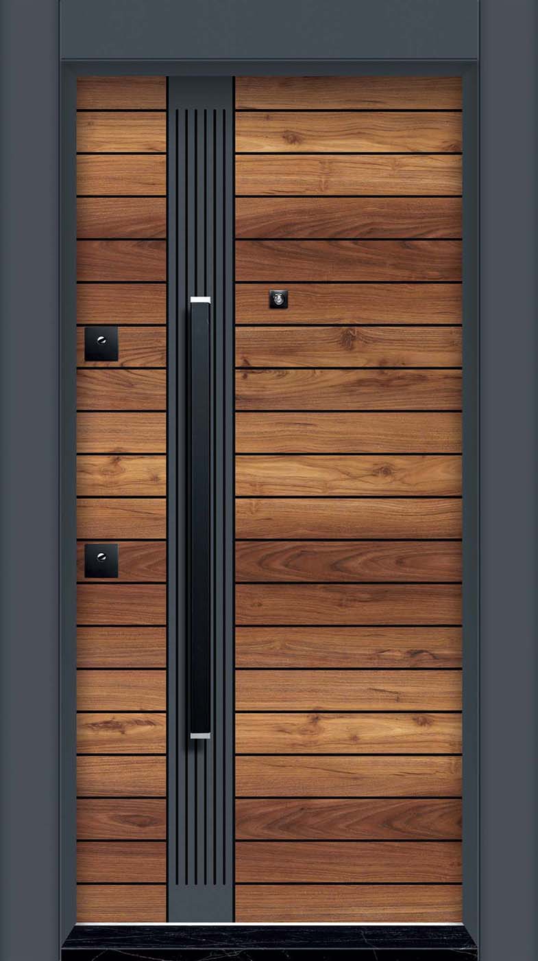 Laminoks yüzeyli daire çelik kapısı