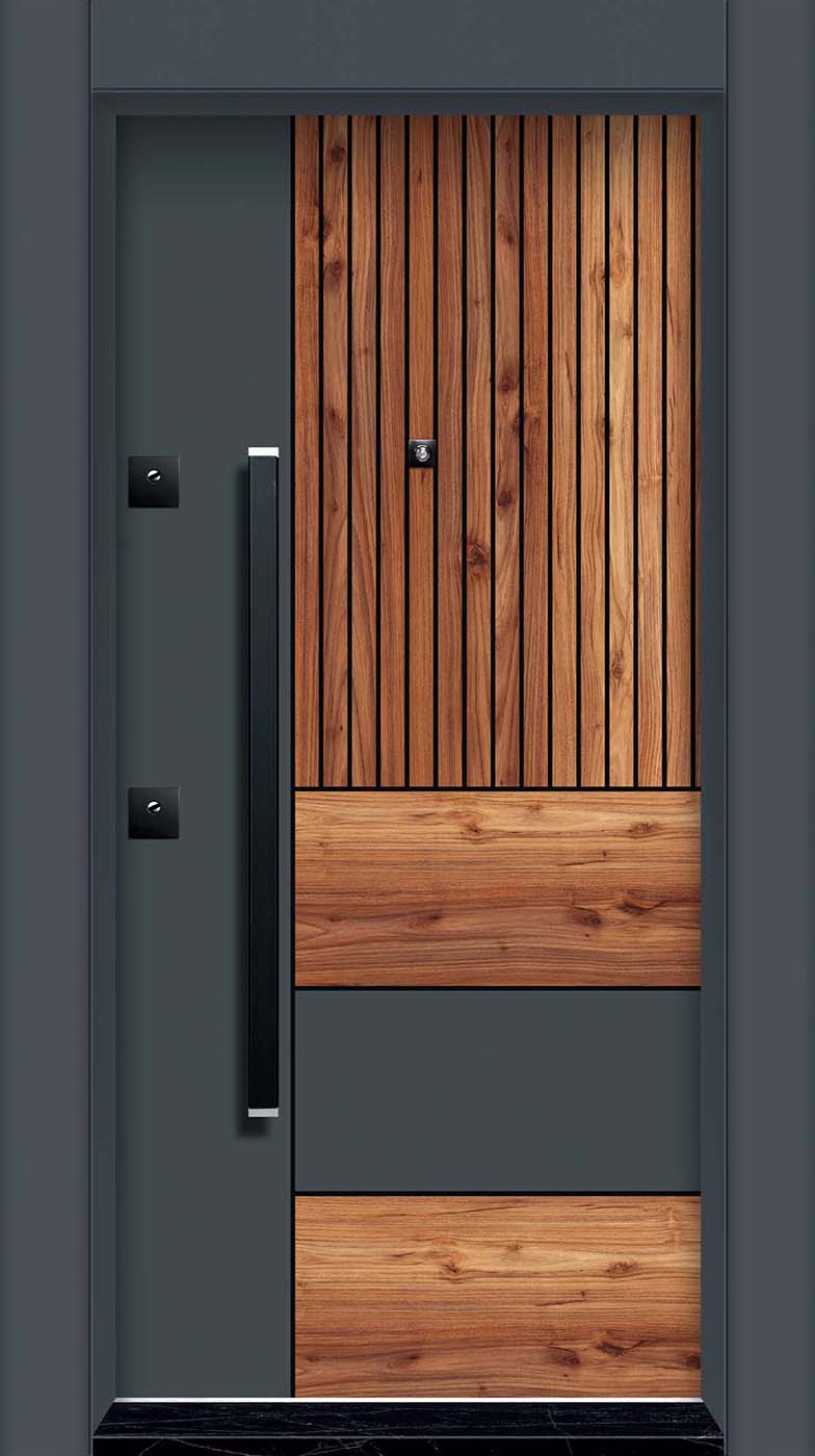 Laminoks yüzeyli daire çelik kapısı