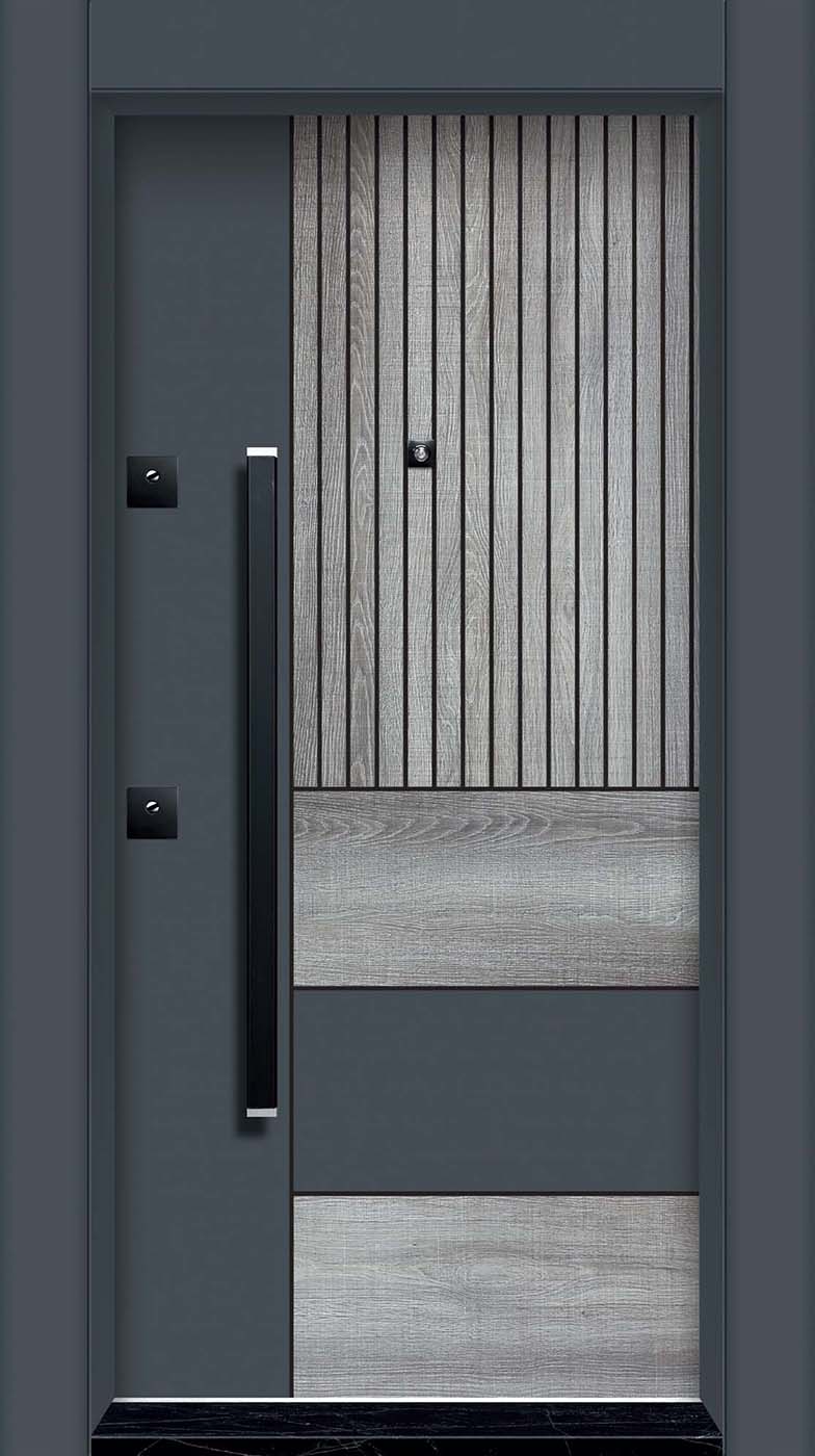 Laminoks yüzeyli daire çelik kapısı