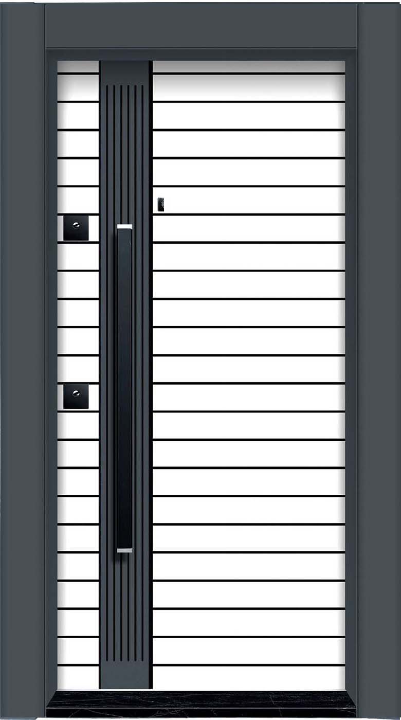 Laminoks yüzeyli daire çelik kapısı