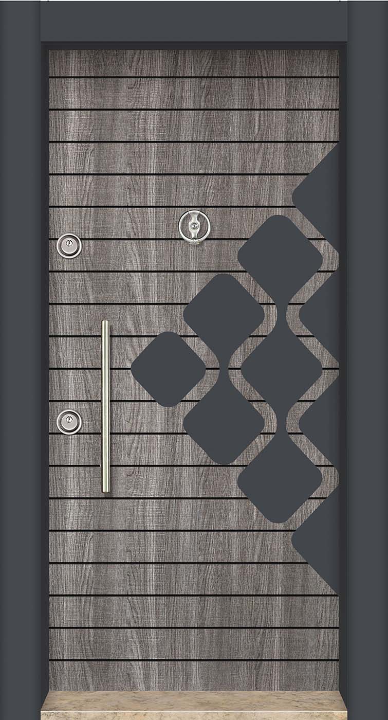 Laminoks yüzeyli daire çelik kapısı