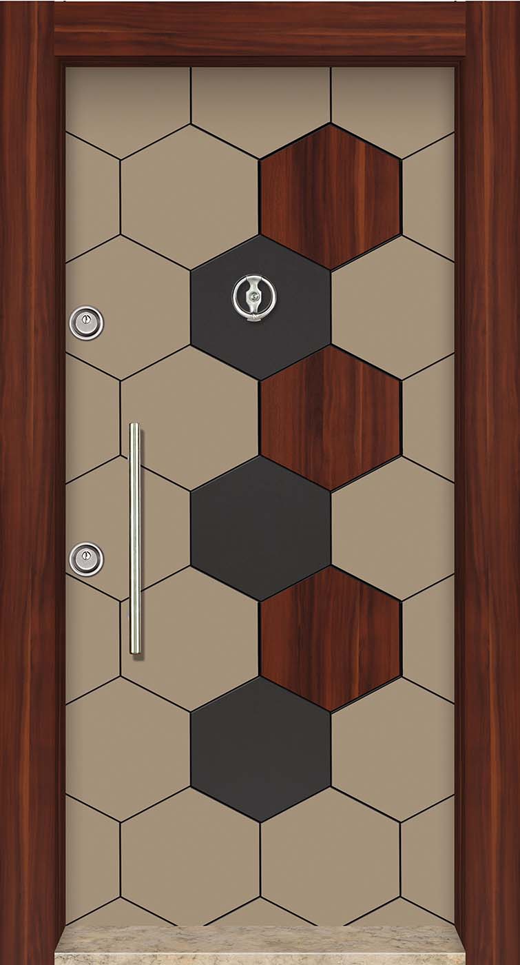 Laminoks yüzeyli daire çelik kapısı