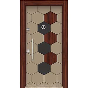 Laminoks Laminoks yüzeyli daire çelik kapısı