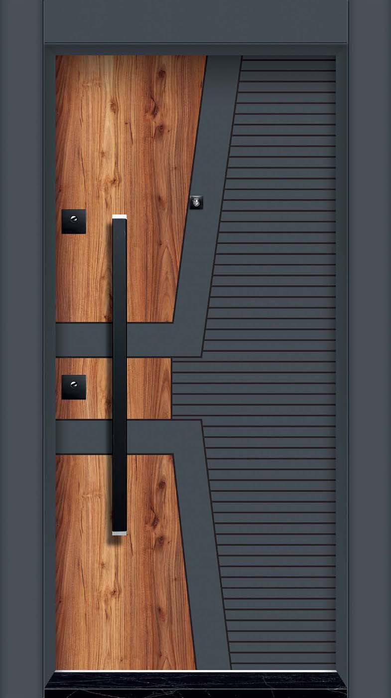 Laminoks yüzeyli daire çelik kapısı