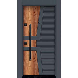 Laminoks Laminoks yüzeyli daire çelik kapısı