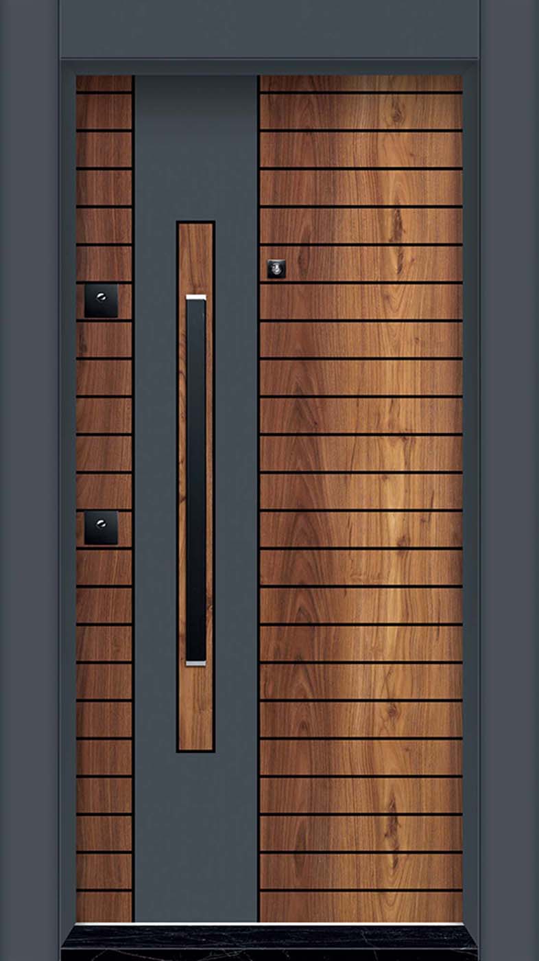 Laminoks yüzeyli daire çelik kapısı