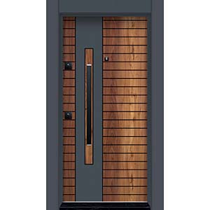 Laminoks Laminoks yüzeyli daire çelik kapısı