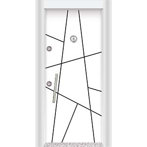 Laminoks Laminoks yüzeyli daire çelik kapısı