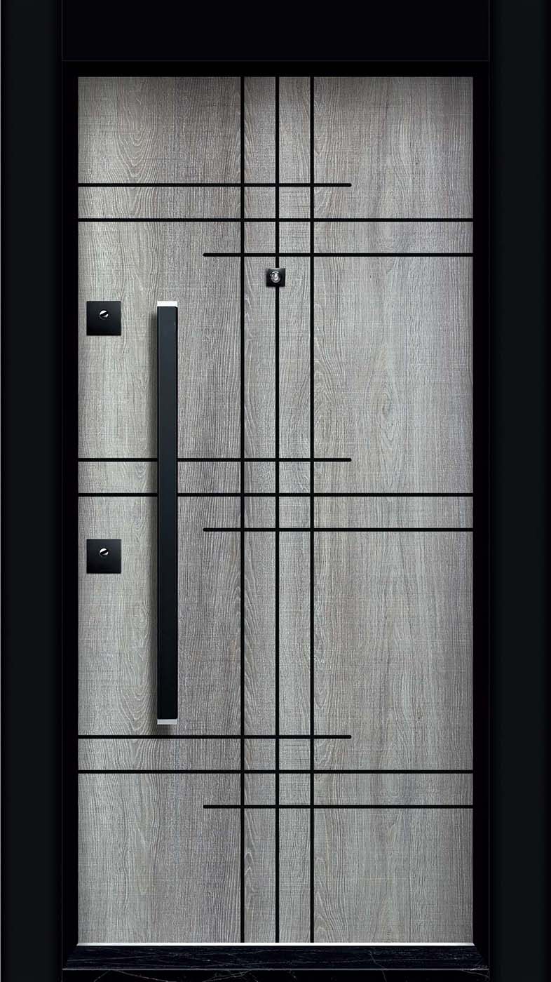 Laminoks yüzeyli daire çelik kapısı