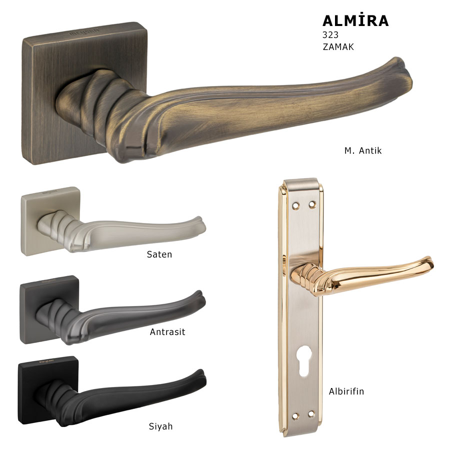 Almira - Zamak Antik Kapı Kolu