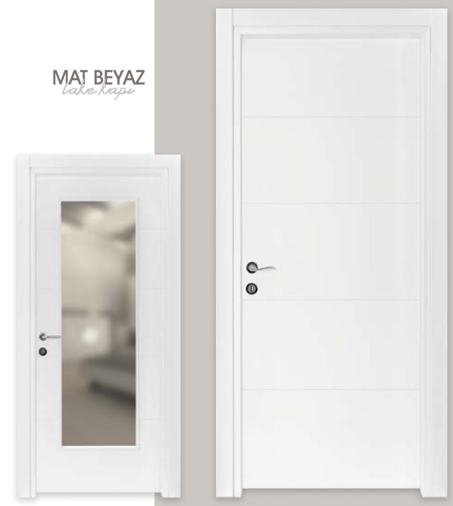 Melamin Kaplamalı Ahşap İç Kapı